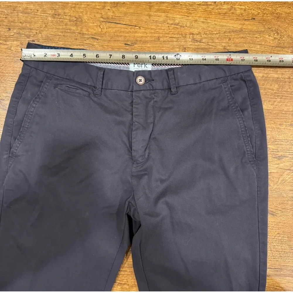 Perk Blue Casual Slim Fit Stretch Feel Good 2.0 Chinos Pants Trousers Men 34x30